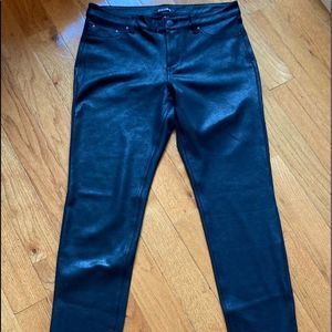 Roz & Ali Black Faux Suede Pants